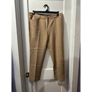 Talbots Beige Hampshire Ankle Dress Pants in 12